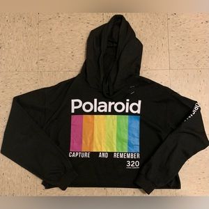 Excellent condition | Pre-loved | Polaroid crop top hoodie